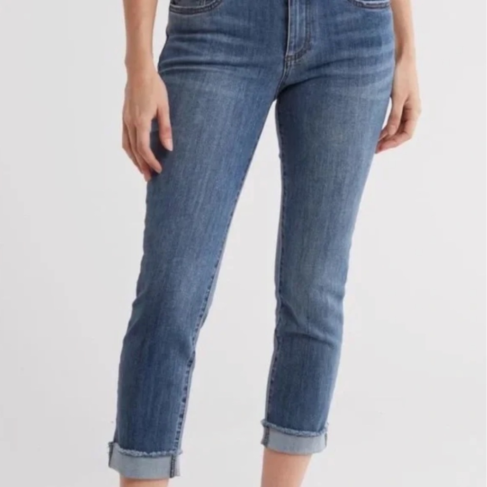 Kut from the Kloth | Abigail Crop High Rise Straight Leg Jeans | Sz 8